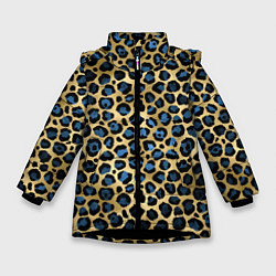 Зимняя куртка для девочки Стиль леопарда шкура леопарда