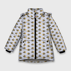 Зимняя куртка для девочки Веселые пчелы в полете