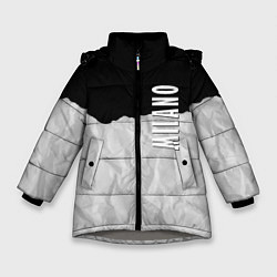Куртка зимняя для девочки Fashion Texture Milano, цвет: 3D-светло-серый