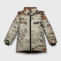 Куртка зимняя для девочки Loft Interior Vanguard, цвет: 3D-черный
