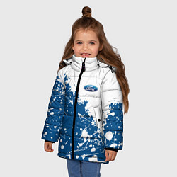 Куртка зимняя для девочки Ford форд, цвет: 3D-светло-серый — фото 2