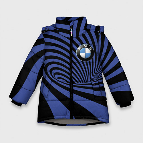 Зимняя куртка для девочки BMW Pattern Germany / 3D-Светло-серый – фото 1