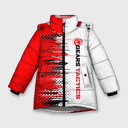 Зимняя куртка для девочки GEARS TACTICS texture / 3D-Светло-серый – фото 1