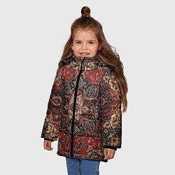 Куртка зимняя для девочки КОВЁР ПАЛАС, цвет: 3D-светло-серый — фото 2