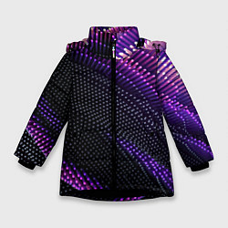 Куртка зимняя для девочки Vanguard pattern Fashion 2023, цвет: 3D-черный