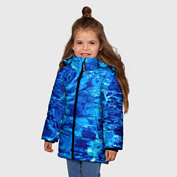 Куртка зимняя для девочки Vanguard abstraction Water, цвет: 3D-черный — фото 2