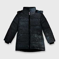 Зимняя куртка для девочки Темная текстура