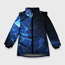 Зимняя куртка для девочки Трехмерные кубы