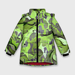 Куртка зимняя для девочки Green breeze, цвет: 3D-красный