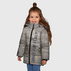 Куртка зимняя для девочки Only for Italy Мешковина Авангард Hype, цвет: 3D-красный — фото 2