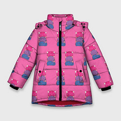Зимняя куртка для девочки Котики светофоры