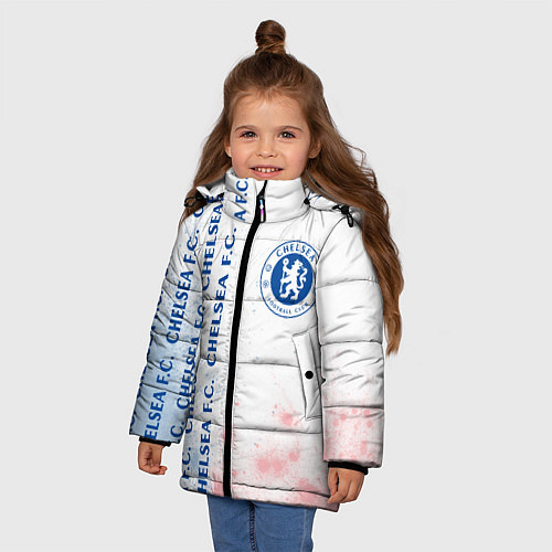 Зимняя куртка для девочки CHELSEA Краска / 3D-Черный – фото 3