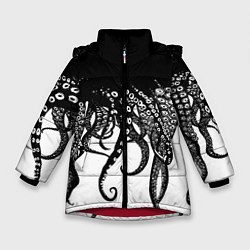 Зимняя куртка для девочки В щупальцах осьминога