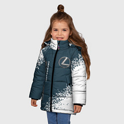 Куртка зимняя для девочки LEXUS Autosport Спрей, цвет: 3D-черный — фото 2