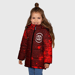 Куртка зимняя для девочки THE WITCHER Арт, цвет: 3D-черный — фото 2