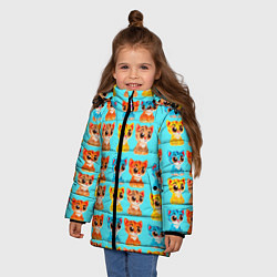 Куртка зимняя для девочки COLORED KITTENS, цвет: 3D-светло-серый — фото 2