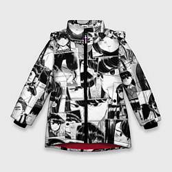 Куртка зимняя для девочки Komi san pattern, цвет: 3D-красный