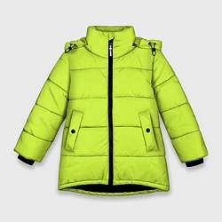 Куртка зимняя для девочки Зеленый неон из фильма Барби, цвет: 3D-черный