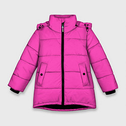 Куртка зимняя для девочки Яркий розовый из фильма Барби, цвет: 3D-черный