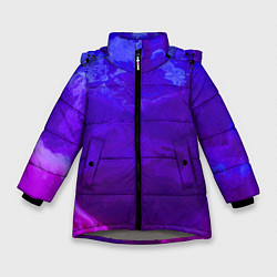 Куртка зимняя для девочки Циклон Красок, цвет: 3D-светло-серый