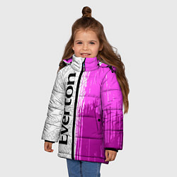 Куртка зимняя для девочки Everton Pro Football, цвет: 3D-черный — фото 2