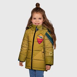 Куртка зимняя для девочки Roma Абстракция спорт, цвет: 3D-светло-серый — фото 2