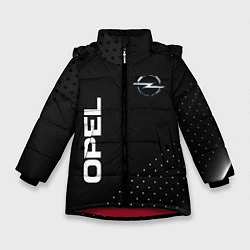 Куртка зимняя для девочки Opel Карбон, цвет: 3D-красный