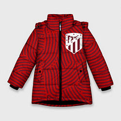 Зимняя куртка для девочки Atletico Madrid отпечатки