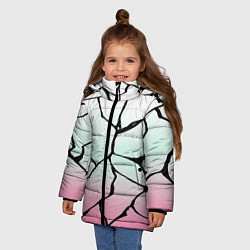 Куртка зимняя для девочки Шинобу Кочо Кимоно, цвет: 3D-красный — фото 2