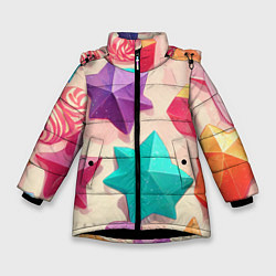Зимняя куртка для девочки Сладости в стиле аниме