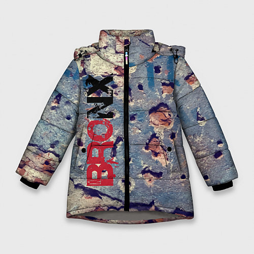 Зимняя куртка для девочки Старая кирпичная стена - Bronx / 3D-Светло-серый – фото 1