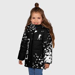 Куртка зимняя для девочки Csgo стрелялки, цвет: 3D-черный — фото 2