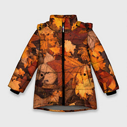 Зимняя куртка для девочки Опавшие листья
