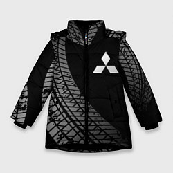 Зимняя куртка для девочки Mitsubishi tire tracks