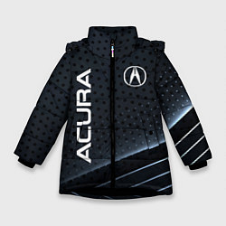 Зимняя куртка для девочки Acura карбон