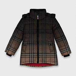 Зимняя куртка для девочки Tartan gradient