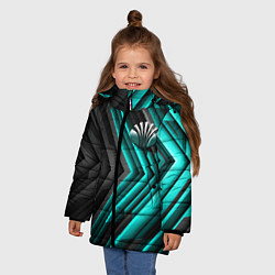 Куртка зимняя для девочки Daewoo ланос, цвет: 3D-светло-серый — фото 2