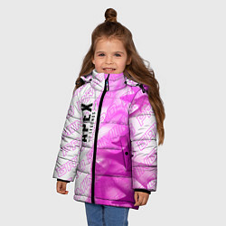Куртка зимняя для девочки Apex Legends pro gaming: по-вертикали, цвет: 3D-черный — фото 2