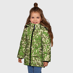 Куртка зимняя для девочки Камуфляж ЕМР цифра, цвет: 3D-светло-серый — фото 2