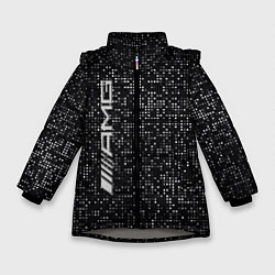 Зимняя куртка для девочки AMG - pattern - minimalism