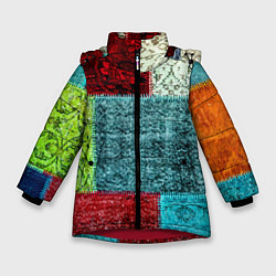Зимняя куртка для девочки Patchwork - art