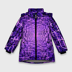 Зимняя куртка для девочки Фантастические фиолетовые лучи