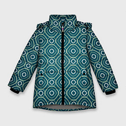 Зимняя куртка для девочки Светло-зелёная текстура