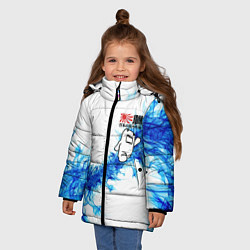 Куртка зимняя для девочки Jdm style - Japan, цвет: 3D-черный — фото 2
