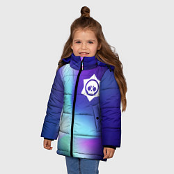 Куртка зимняя для девочки Brawl Stars northern cold, цвет: 3D-черный — фото 2