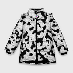 Зимняя куртка для девочки Далматин - текстура