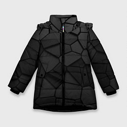 Зимняя куртка для девочки Черные стальные плиты