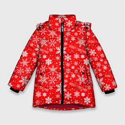 Зимняя куртка для девочки Merry christmas new year