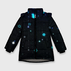 Куртка зимняя для девочки Снежиночки, цвет: 3D-светло-серый