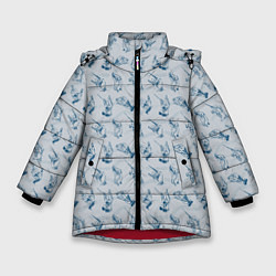 Куртка зимняя для девочки Дирижер оркестра, цвет: 3D-красный